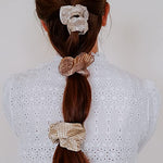 Breezy Beige scrunchie by IMEL Studio (100%silk)