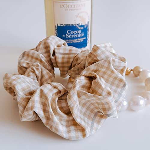 Breezy Beige scrunchie by IMEL Studio (100%silk)