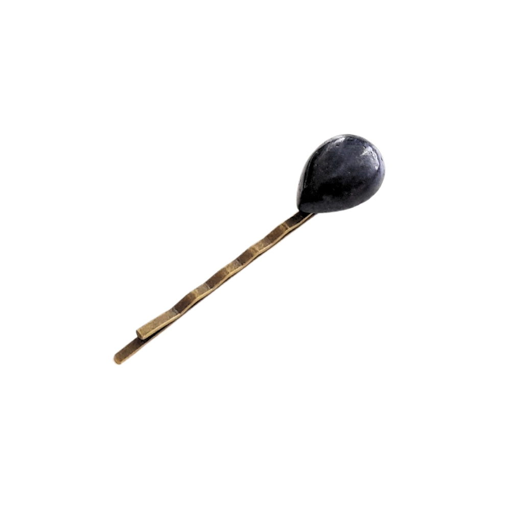 Onyx bobby pin by IMEL Studio