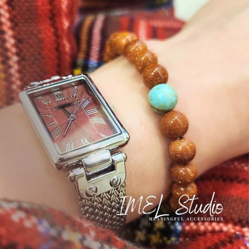 Turquoise Joy Radiance bracelet by IMEL Studio for revitalization and immunity